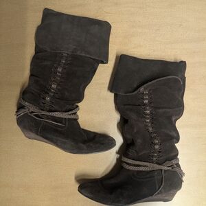 Women's Suede Knee-High Boots